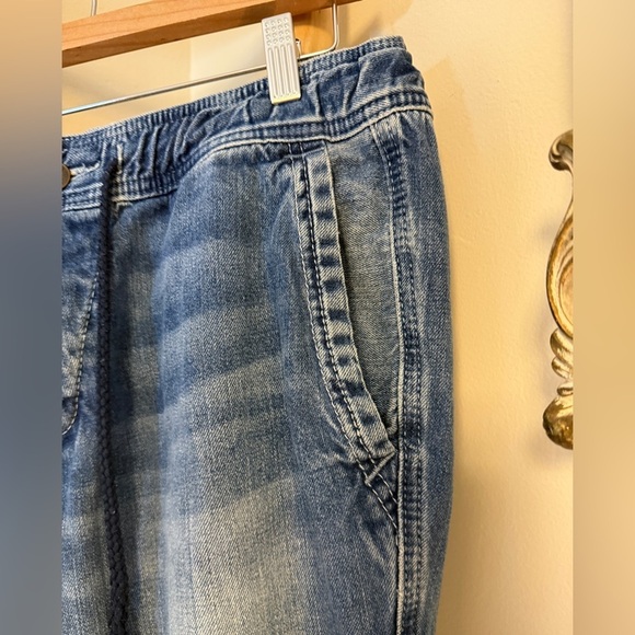 Abercrombie & Fitch Denim Jean Joggers Medium Vintage Y2K - Picture 6 of 8